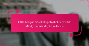 Little League Baseball -pohjakokoerittelyt: Mitat, materiaalit, turvallisuus
