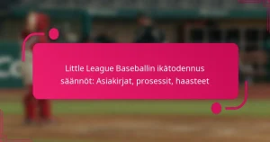 Little League Baseballin ikätodennus säännöt: Asiakirjat, prosessit, haasteet